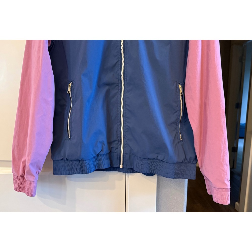 Marine Layer Unisex Adult Pink/Blue Colorblock Lightweight Windbreaker Size M - Picture 3 of 6